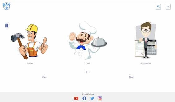 Networkers website on laptop